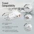 Promate TriPlug-PD20 International Travel Adapter with USB-C 20W PD